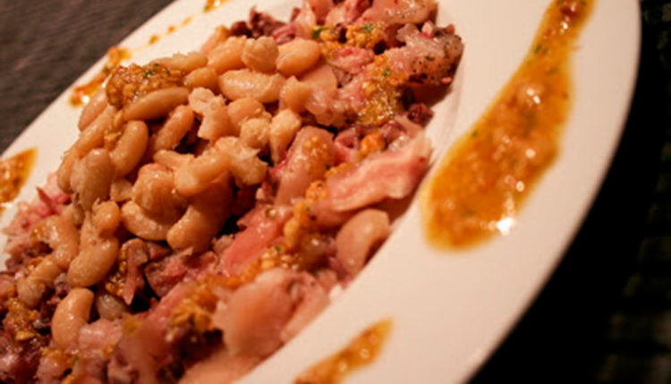 10) Carpaccio de peus de porc amb vinagreta d’avellana