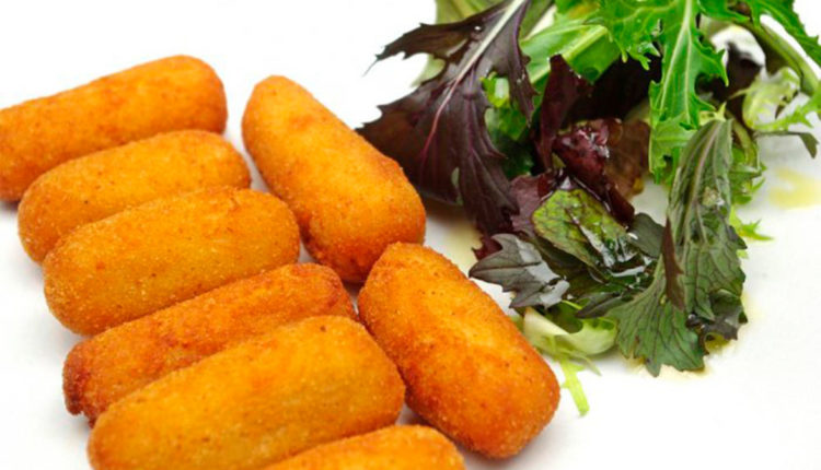 7) Amanida tèbia amb croquetes casolanes de pernil