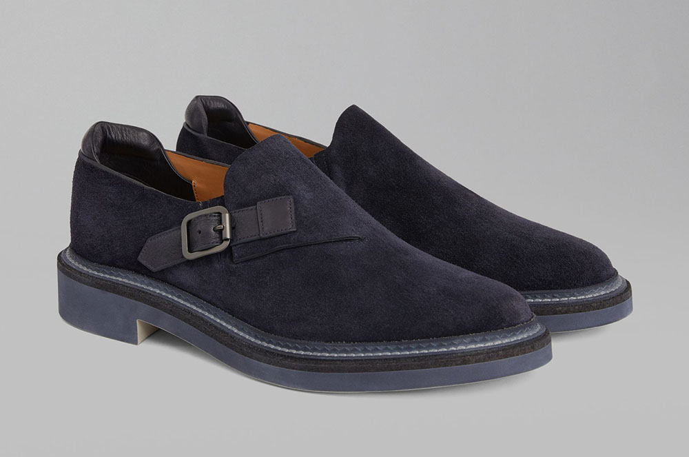 Sabates de vellut blau fosc armani