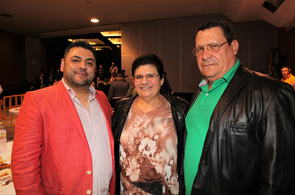 Jose Costa, president de Nova Constructora, amb els seus pares