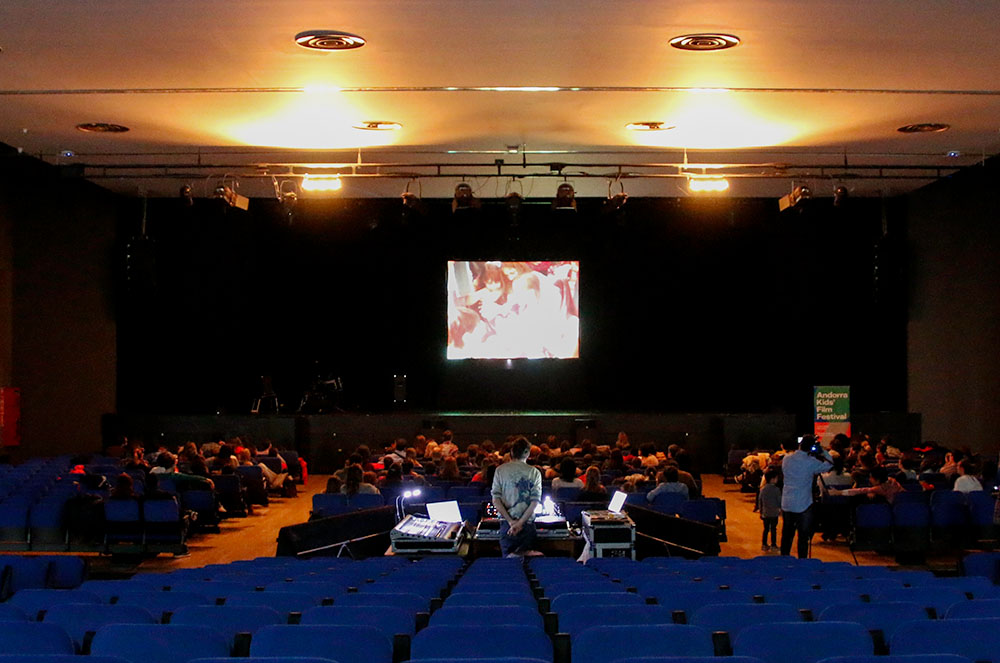 Sala del Prat del Roure a l'Andorra kids film festival