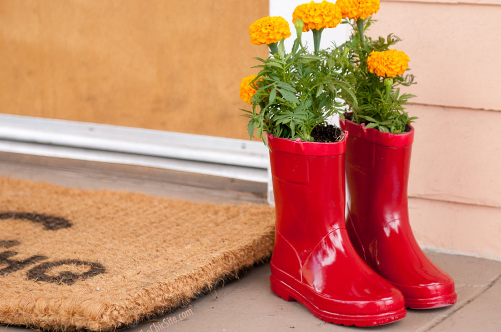 Decoració Jardí plantes botes