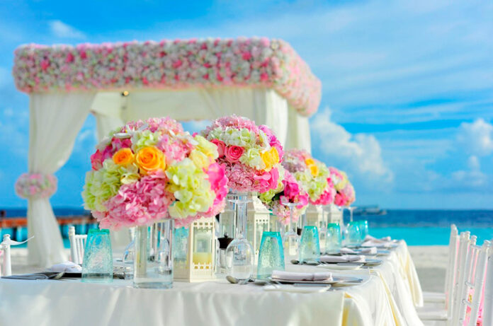 decoració de taula de noces