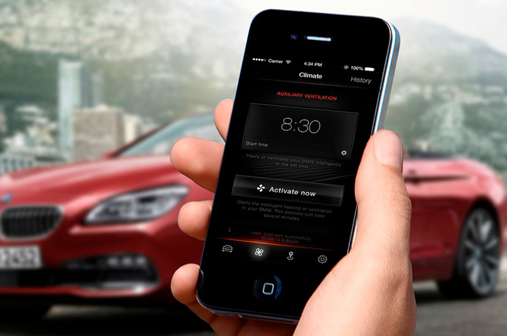 Gàdgets mòvil app telèfon BMW