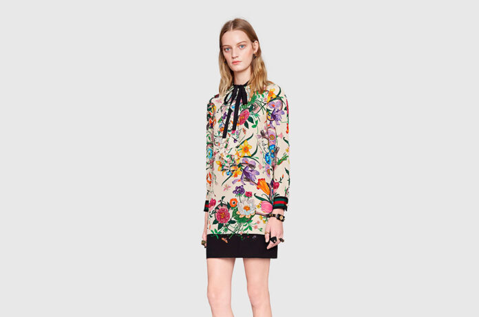 Vestit curt flors - Gucci