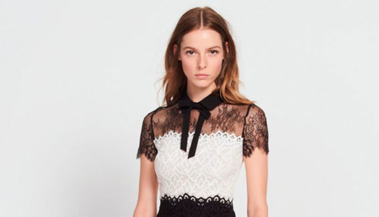 Vestit sandro de blondes i transparència