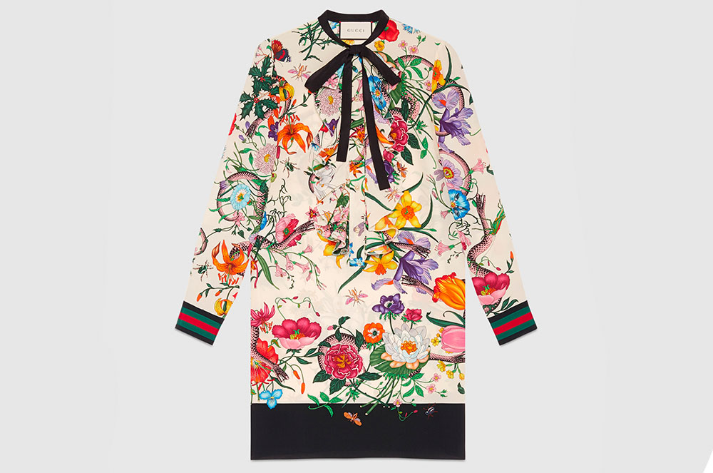 Vestit amb flors Gucci