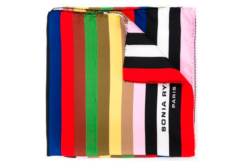 Fulard de seda sonia Rykiel amb colors vibrants
