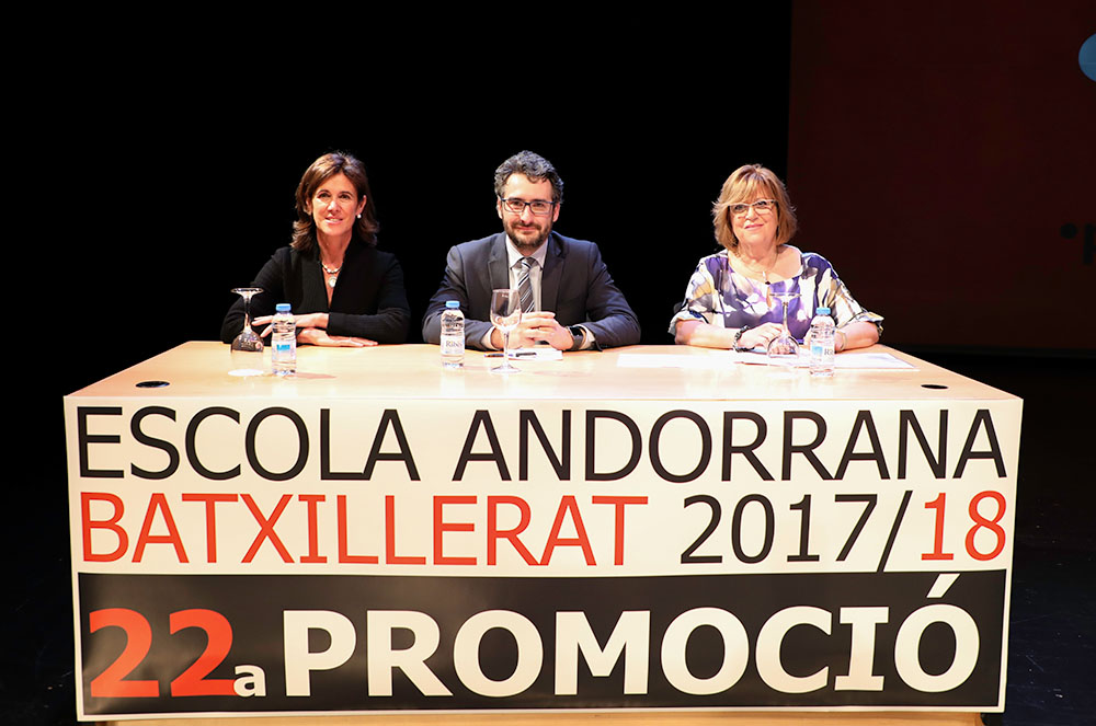 Autoritats a la graduació de l’Escola Andorrana de Batxillerat
