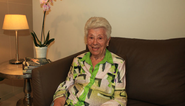 Núria Roca a la Residència Clara Rabassa