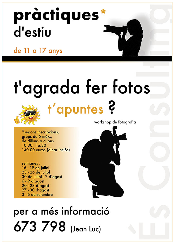 Pràctiques d'estiu fotografia