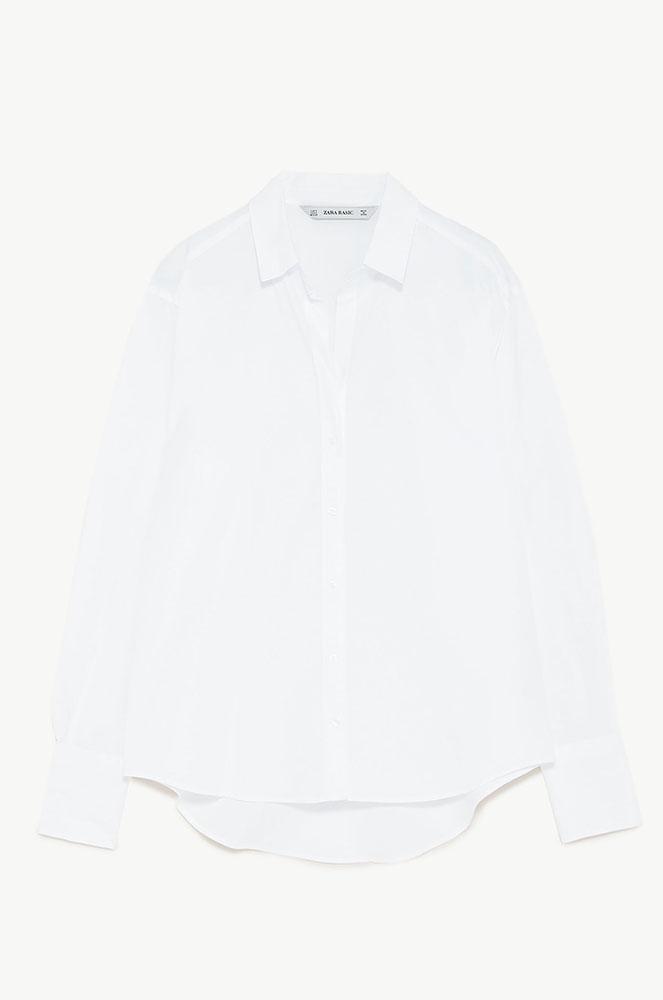 Camisa de popelín zara