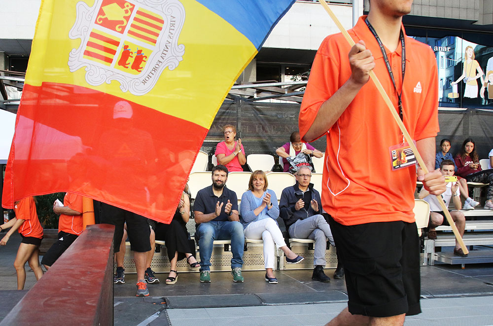 Trini Marín al torneig de bàsquet 3x3 a Escaldes-Engordany