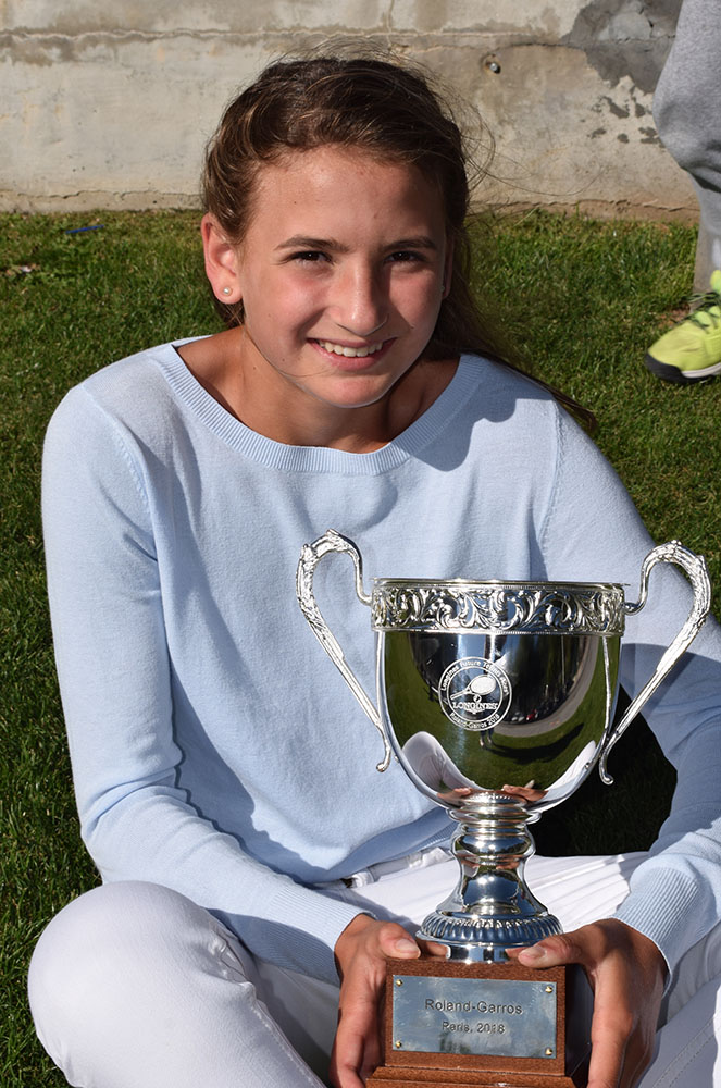 Vicky Jiménez va guanyar el roland garros sub-13