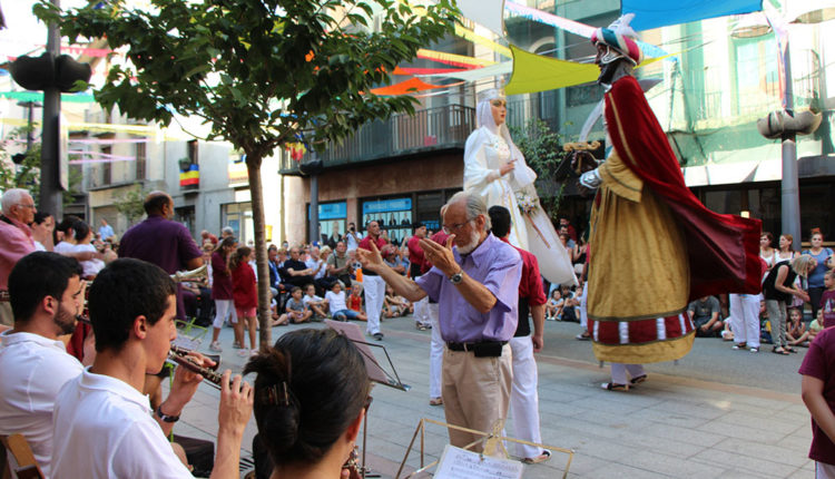 Geganters a la festa major de Sant Julià
