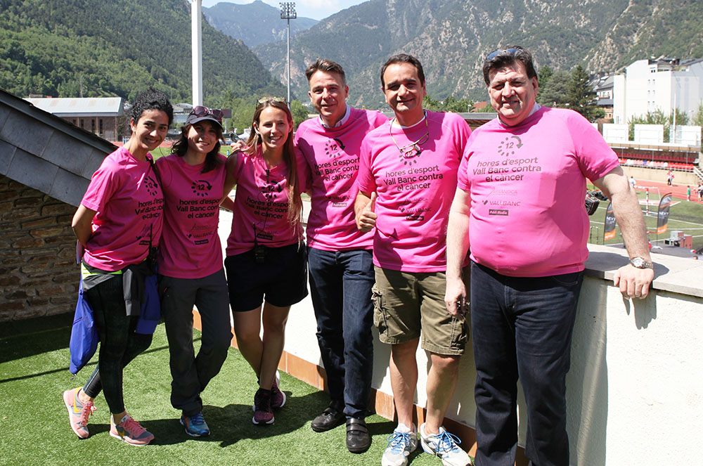 Josep Saravia i equip de suport d'assandca