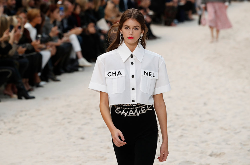 Kaia Gerber a la passarel·la de Chanel