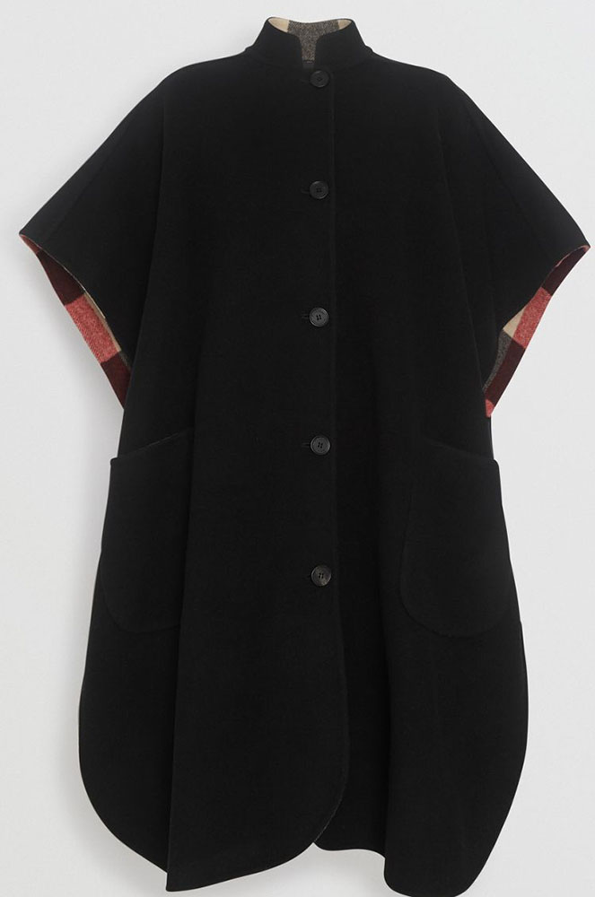 Capa reversible Burberry negre