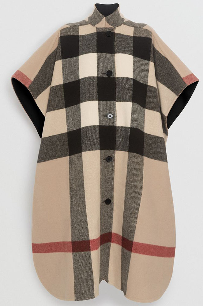 Capa reversible Burberry quadres