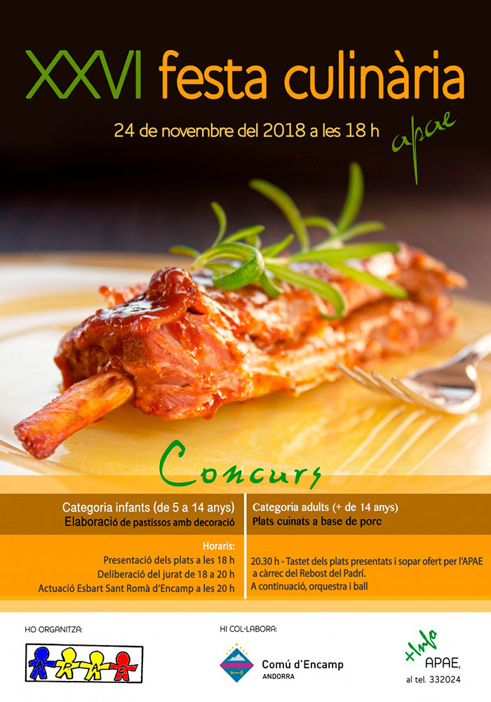 Concurs de la festa culinaria encamp agenda