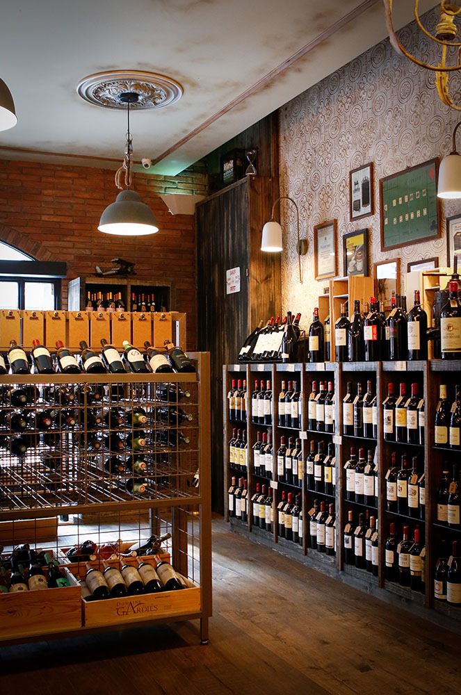 Stand de vins a The Cellar Door