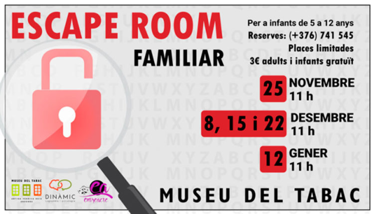 Flyer Escape Room Museu del Tabac