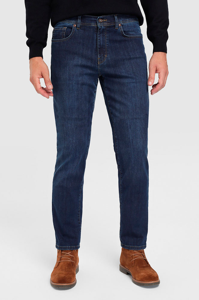 pantalons texans blaus rectes Emidio Tucci