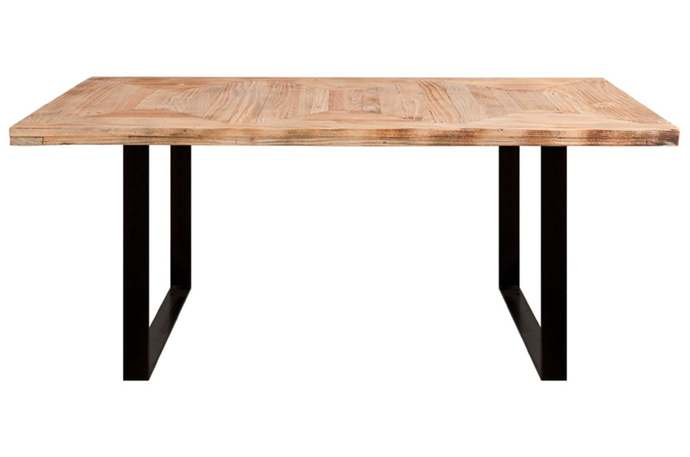 Taula de Ferro i Fusta amb detalls colonials