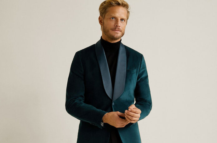 Look Mango de vestit blau
