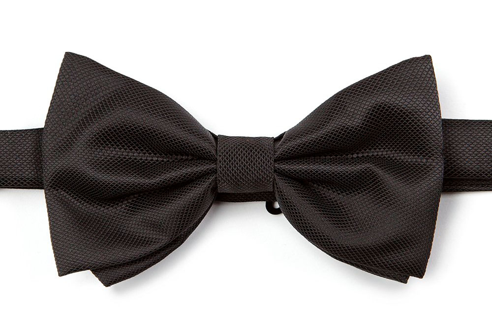 Corbata de llaç negre