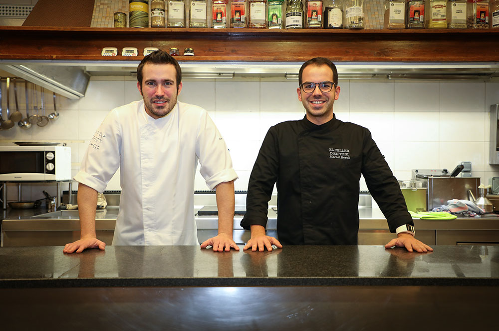 Marcel Besolí i Guillem Plana del Celler d'en toni