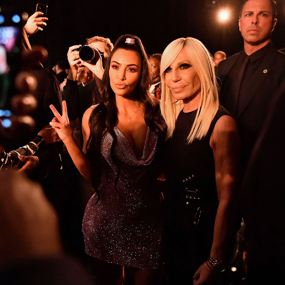 Kim Kardashian amb Donatella Versace