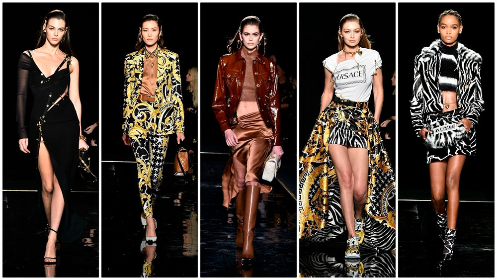 Models de Versace a Nova York