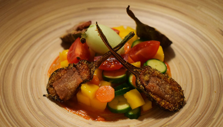 Plats de vegetals Bodega Poblet Albert