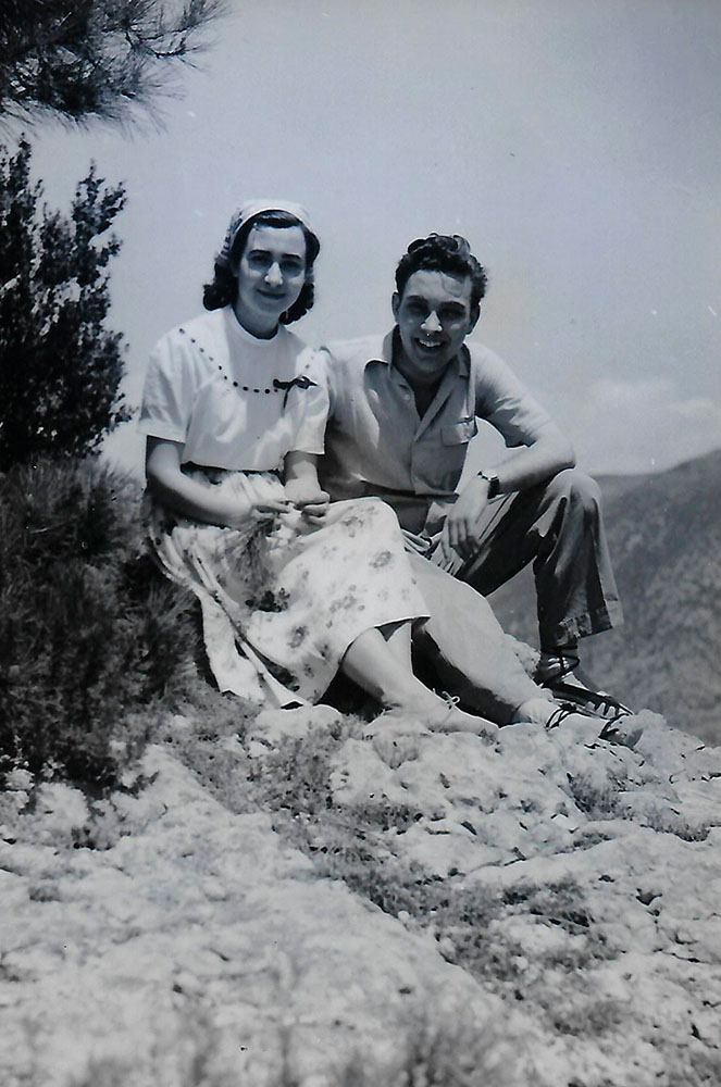 Maria Lluïsa Portella i Pere Roquet de joves