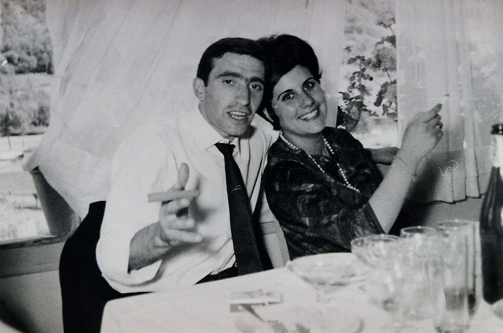 Antiga foto de Pilar i Antoni