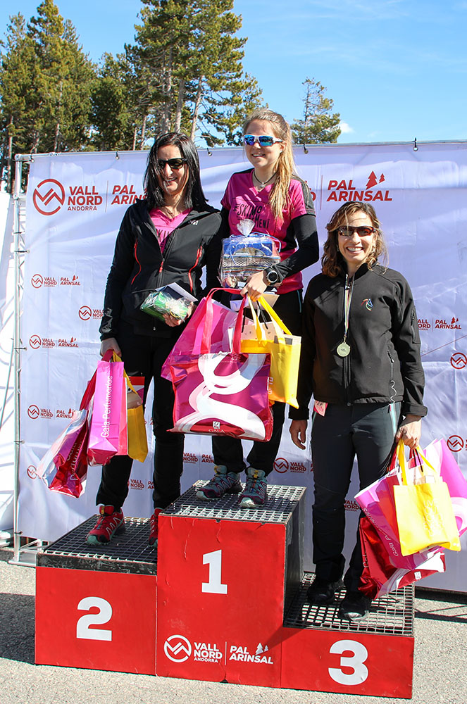 Podi de guanyadores Pal Skimo Femení 2019