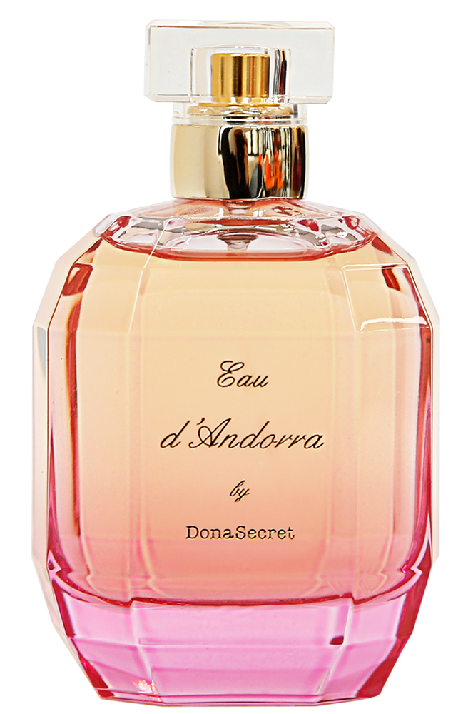 Botella de perfum Eau d'Andorra by Dona Secret