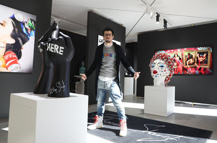 Philippe Shangti a la seva galeria a The Embassy