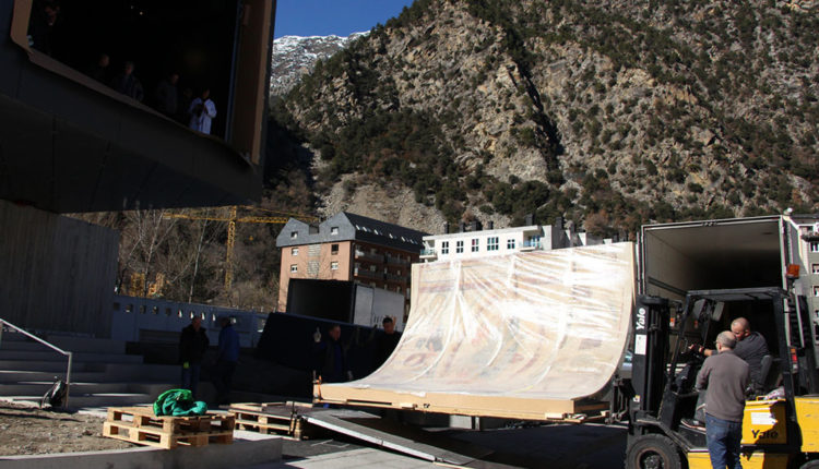 Frescos instal·lats a l'Espai Columba