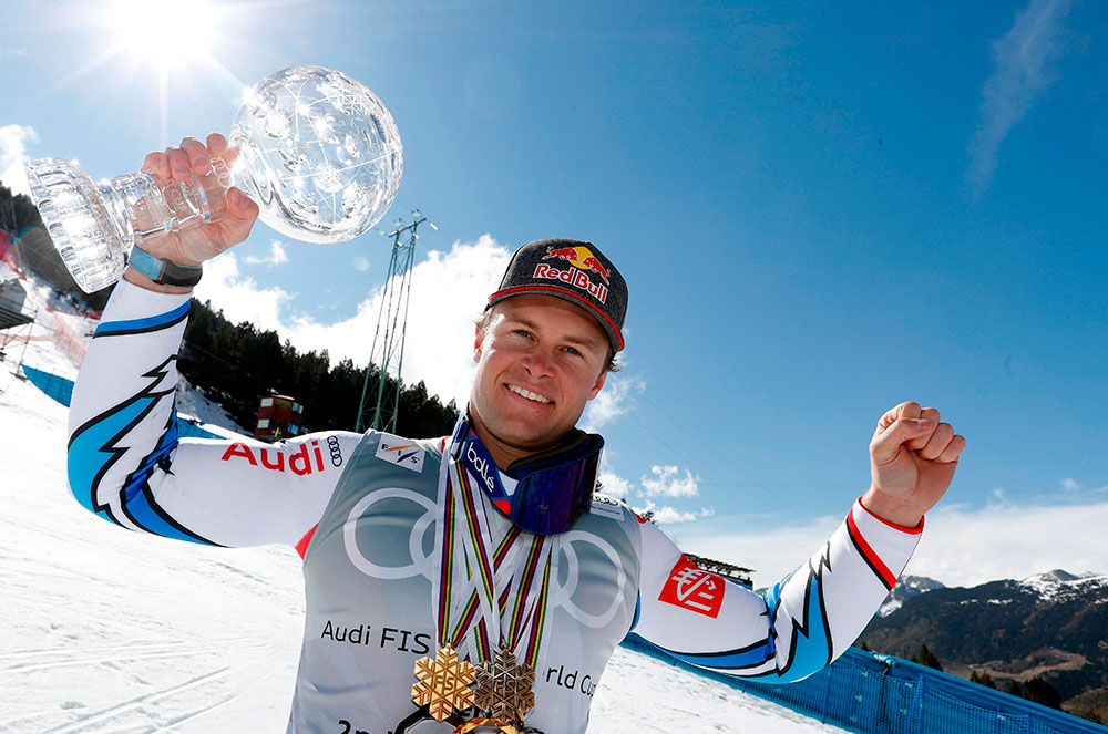 Guanyador a la Copa del món d'esquí 2019 a Grandvalira