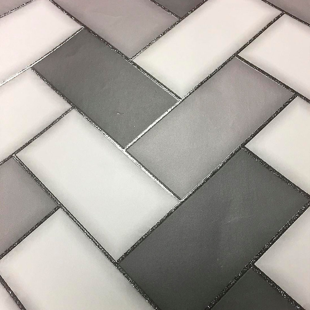 Rajola Chevron 3D fons geomètrics amb brillantor de la marca Holden