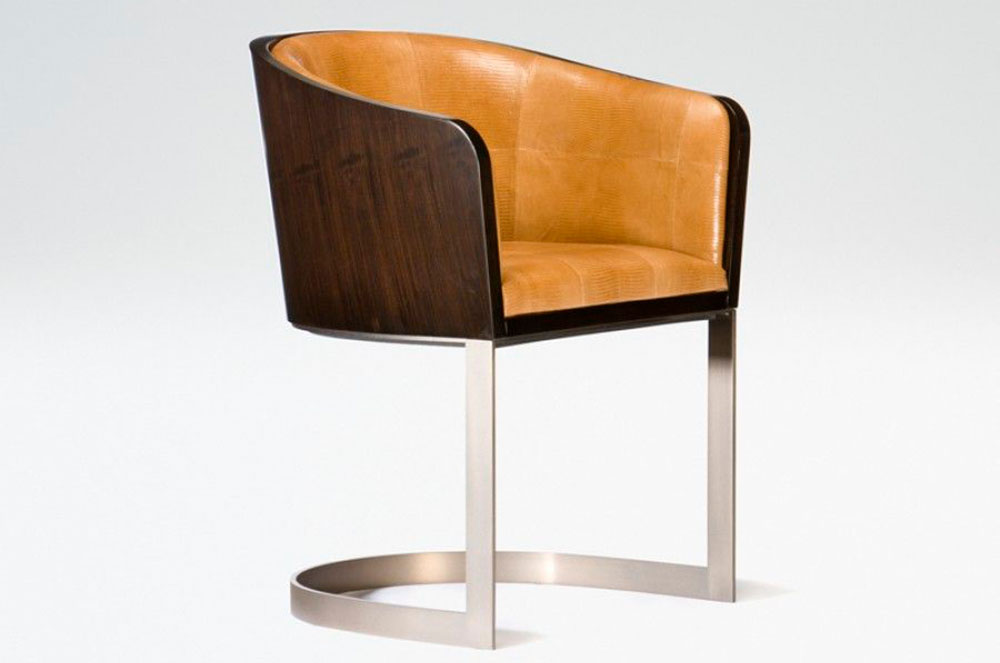 Butaca ergonòmica de cuir. ARMANI CASA