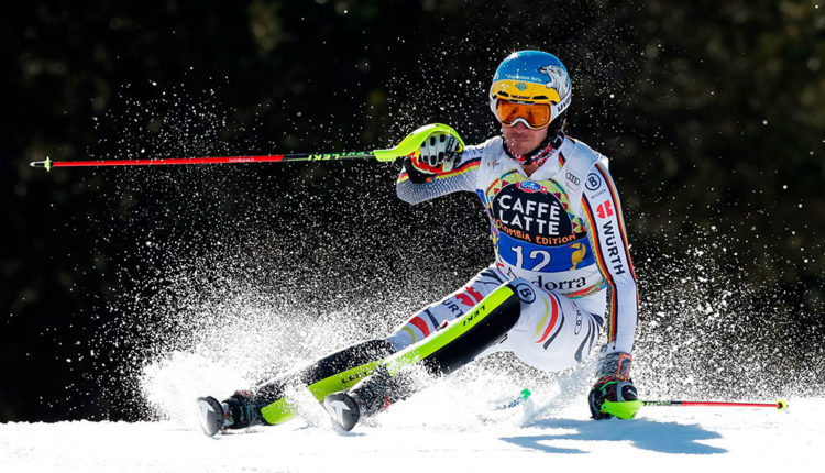 Esquiador a la Copa del món d’esquí 2019 a Grandvalira