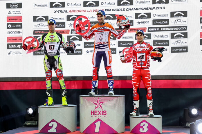Podi del campionat mundial de Trial Indoor