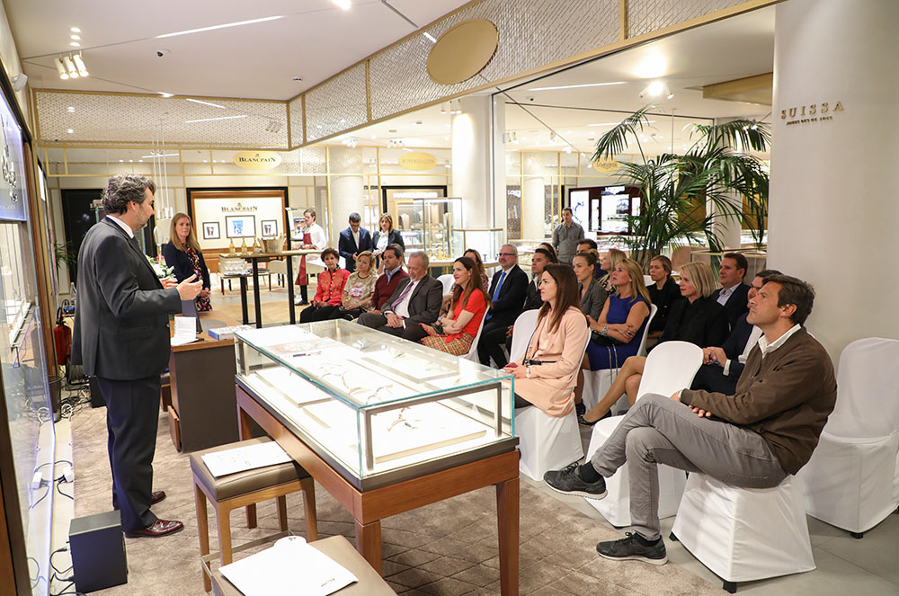 Philippe Huertas presentant Breguet a The Embassy