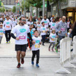 Pare i fill a la Cursa Popular Illa Carlemany 2019