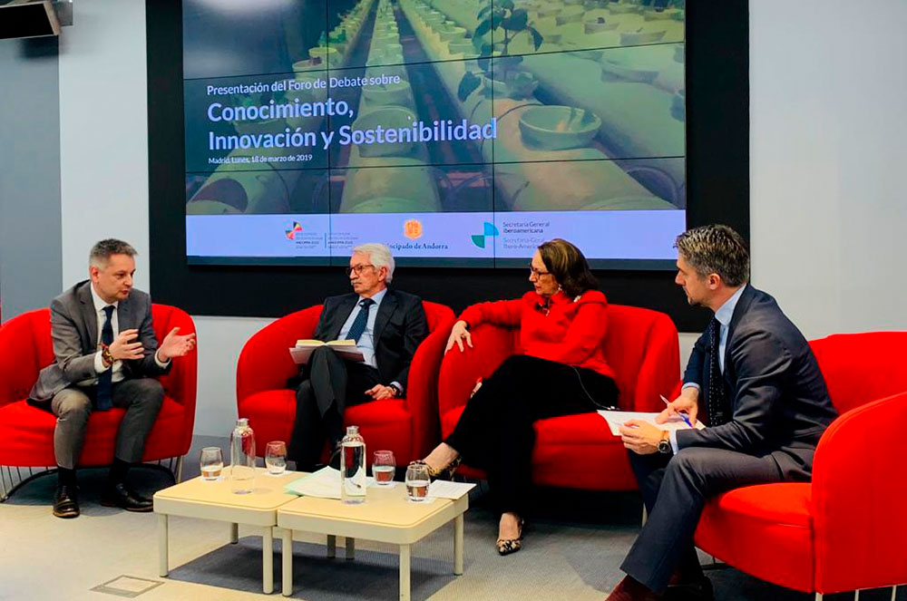 Debat amb Gilbert Saboya al fòrum coneixement, innovació i sostenibilitat