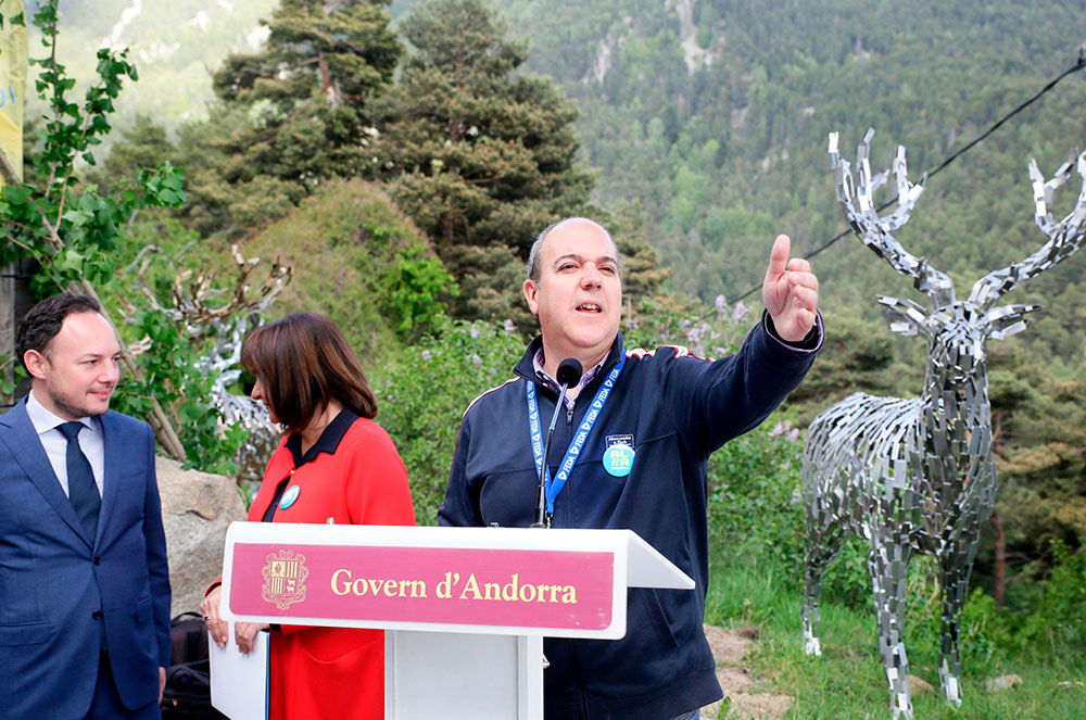 Pere Moles a la inauguració de L'Andart 2019