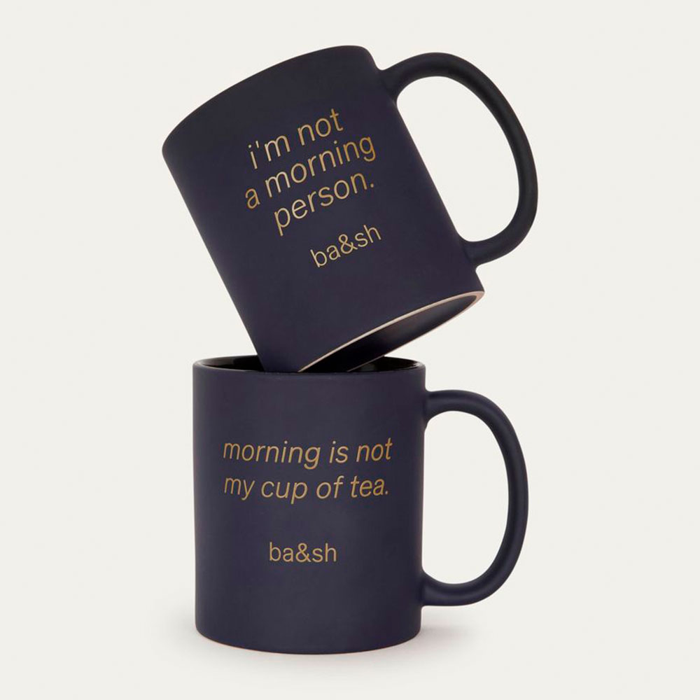 Tasses de cafè amb missatge, de ba&sh